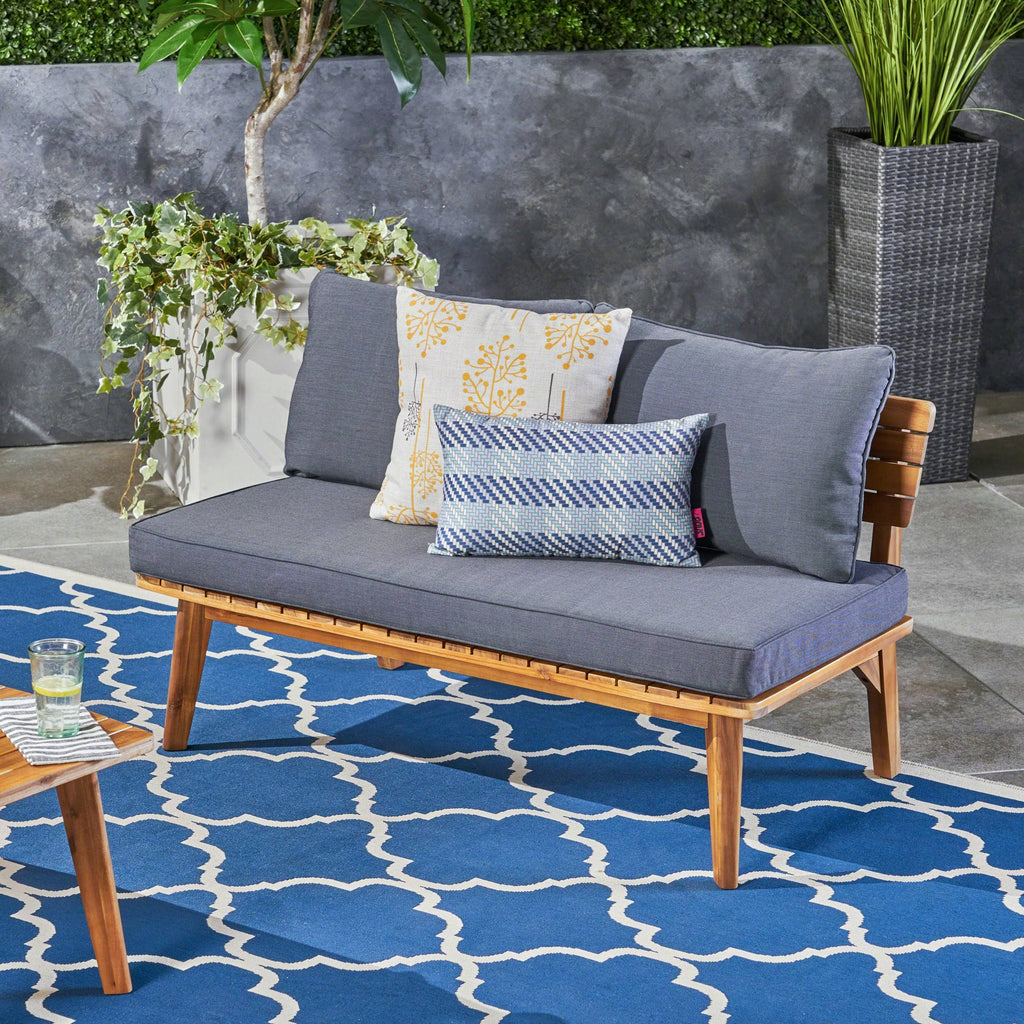 Acacia Wood Loveseat B7383