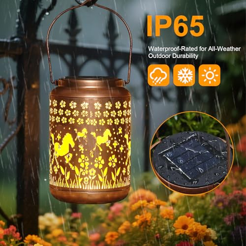 Solar Lanterns Outdoor Turtle Garden Decor Waterproof Hanging Solar Lights Yard Decor R1390