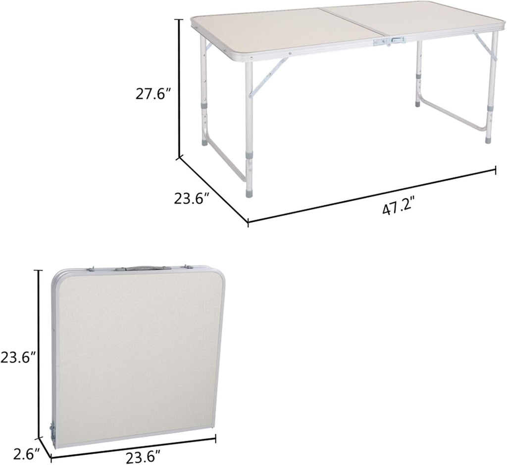 Folding Camping Picnic Table Collapsible Dining Table K5998