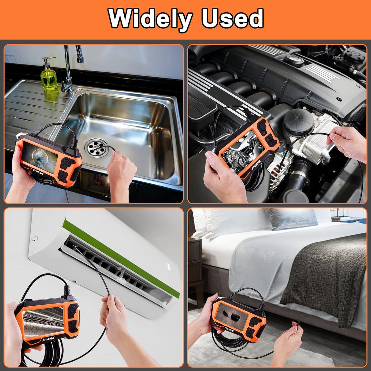 1080P Dual Lens IP68 Waterproof Inspection Camera K986