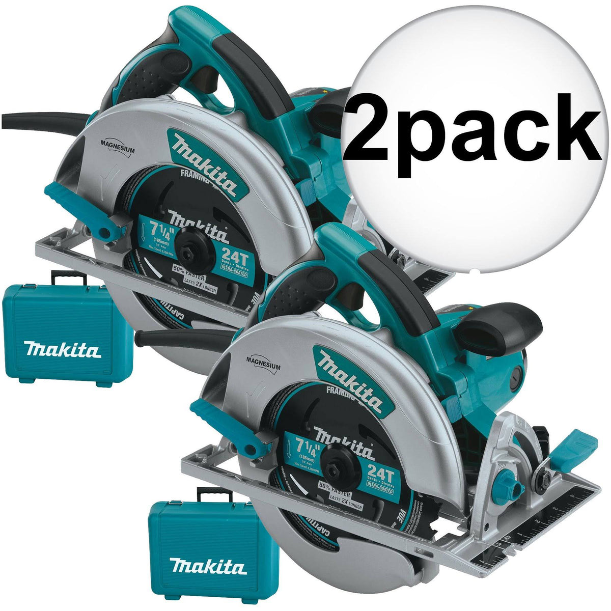 7-1/4 Circular Saw with LED Light 2-Pack T34492