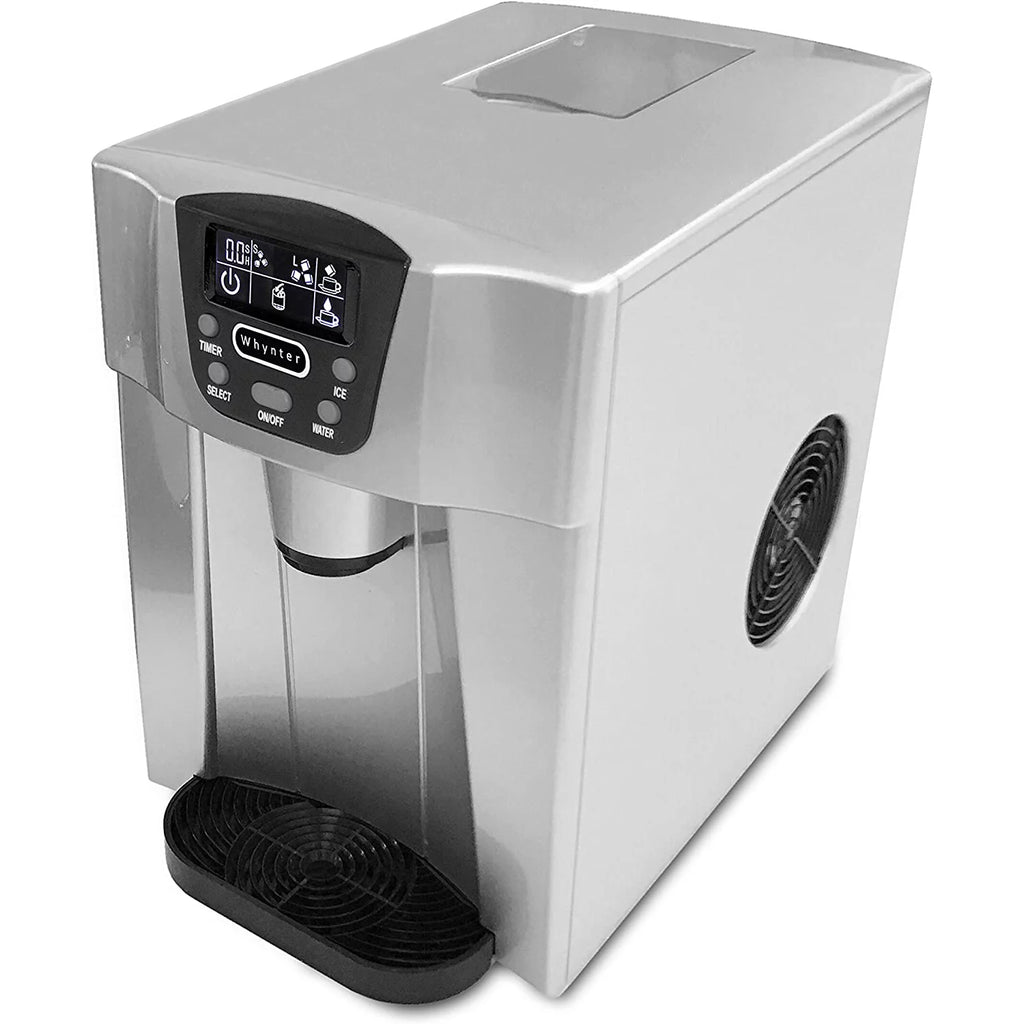 Countertop Ice Maker and Water Dispenser Silver I65204