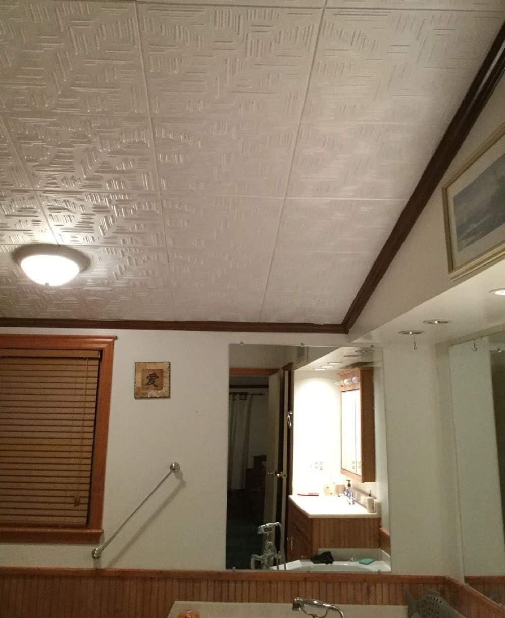 Plain White Foam Ceiling Tile M686043