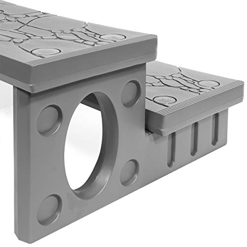 Gray 2-Step Deck Steps F91287