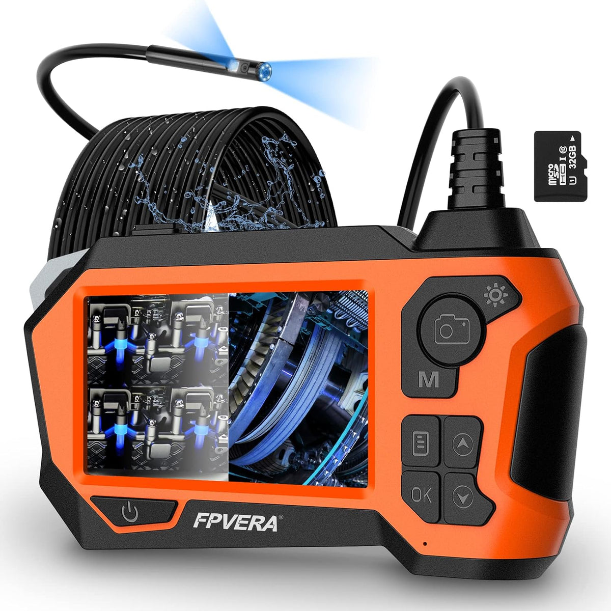 1080P Dual Lens IP68 Waterproof Inspection Camera K986