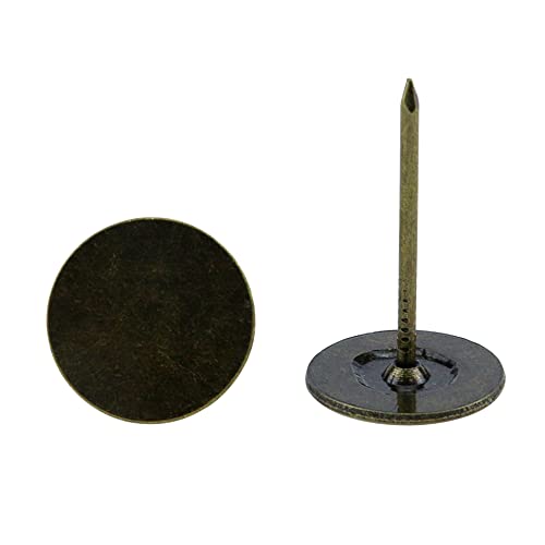 Bronze Flat Head Upholstery Tacks (19mm x 30mm, 100Pcs) O621