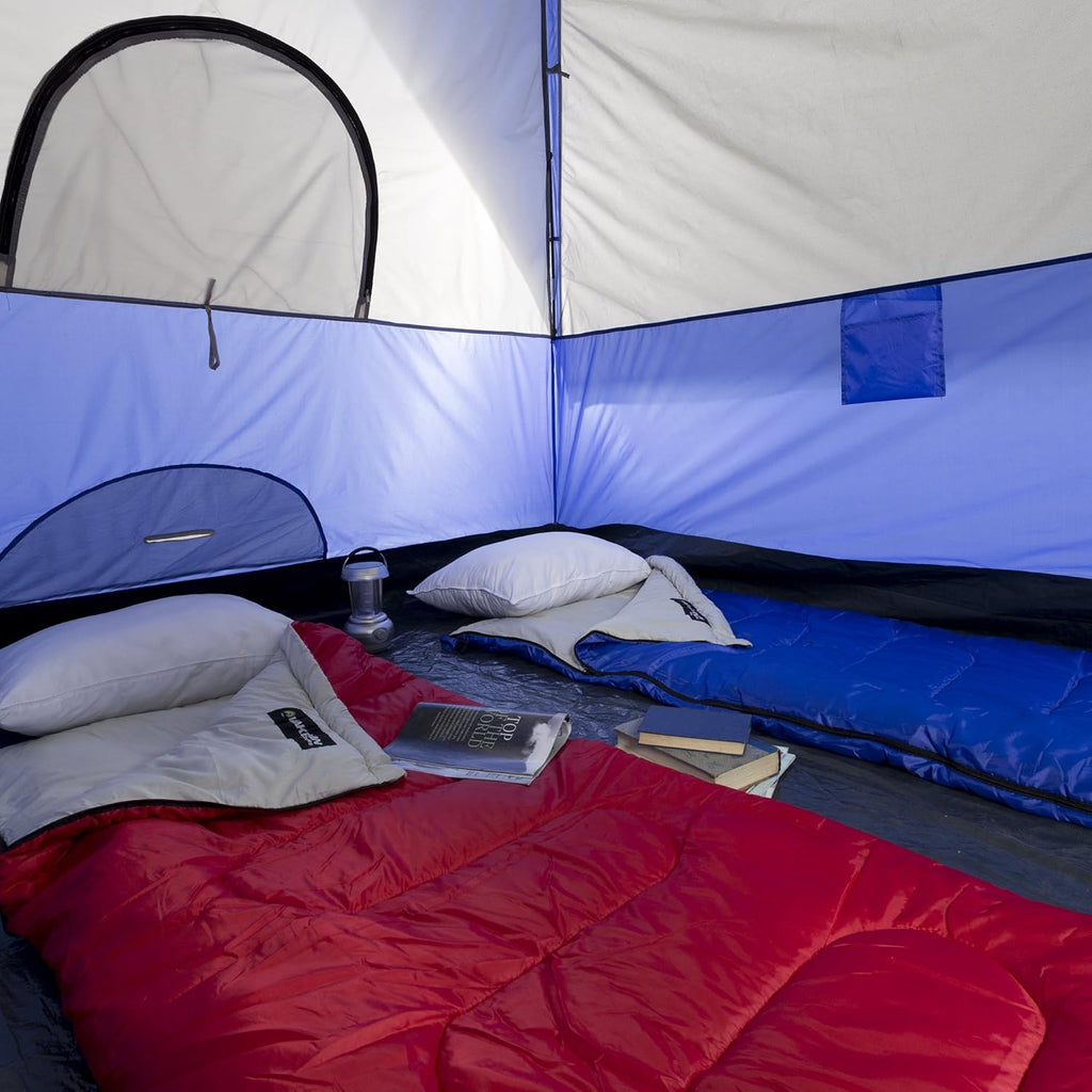 6 Person Water-Resistant Family Tent with Removable Rain Fly and Carrying Bag R1150
