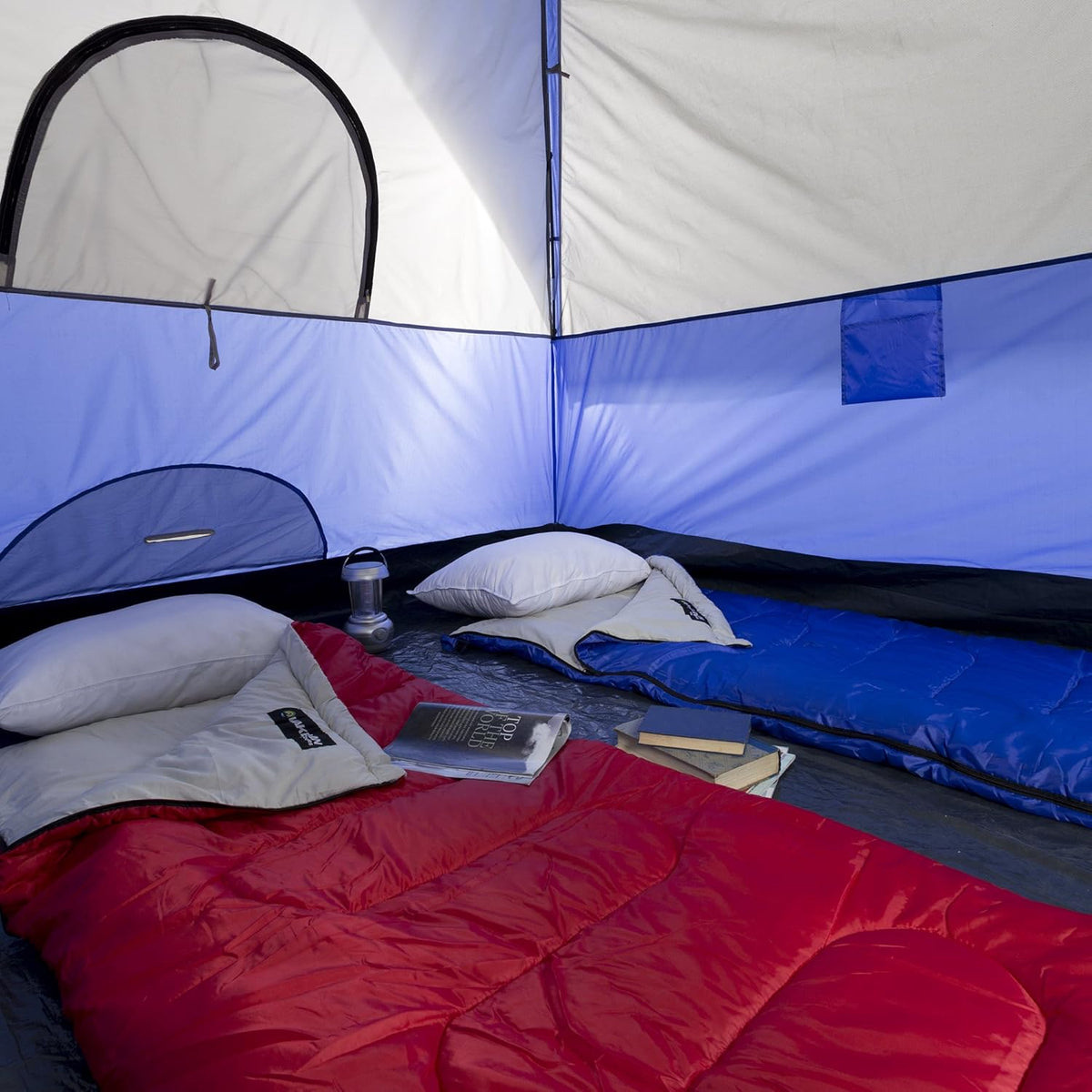 6 Person Water-Resistant Family Tent with Removable Rain Fly and Carrying Bag R1150