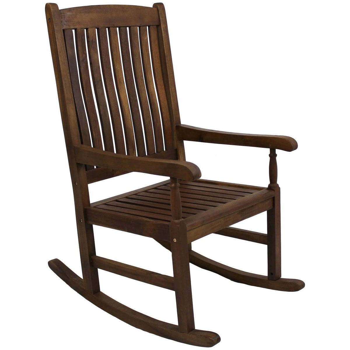 Wood High Back Patio Rocker O91538