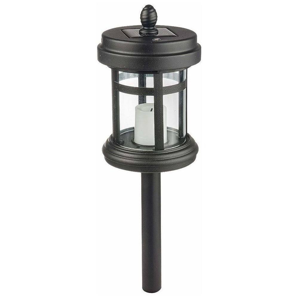 Black Solar Powered Cast Aluminum Path Light 4-Pack D892