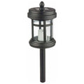 Black Solar Powered Cast Aluminum Path Light 4-Pack D892