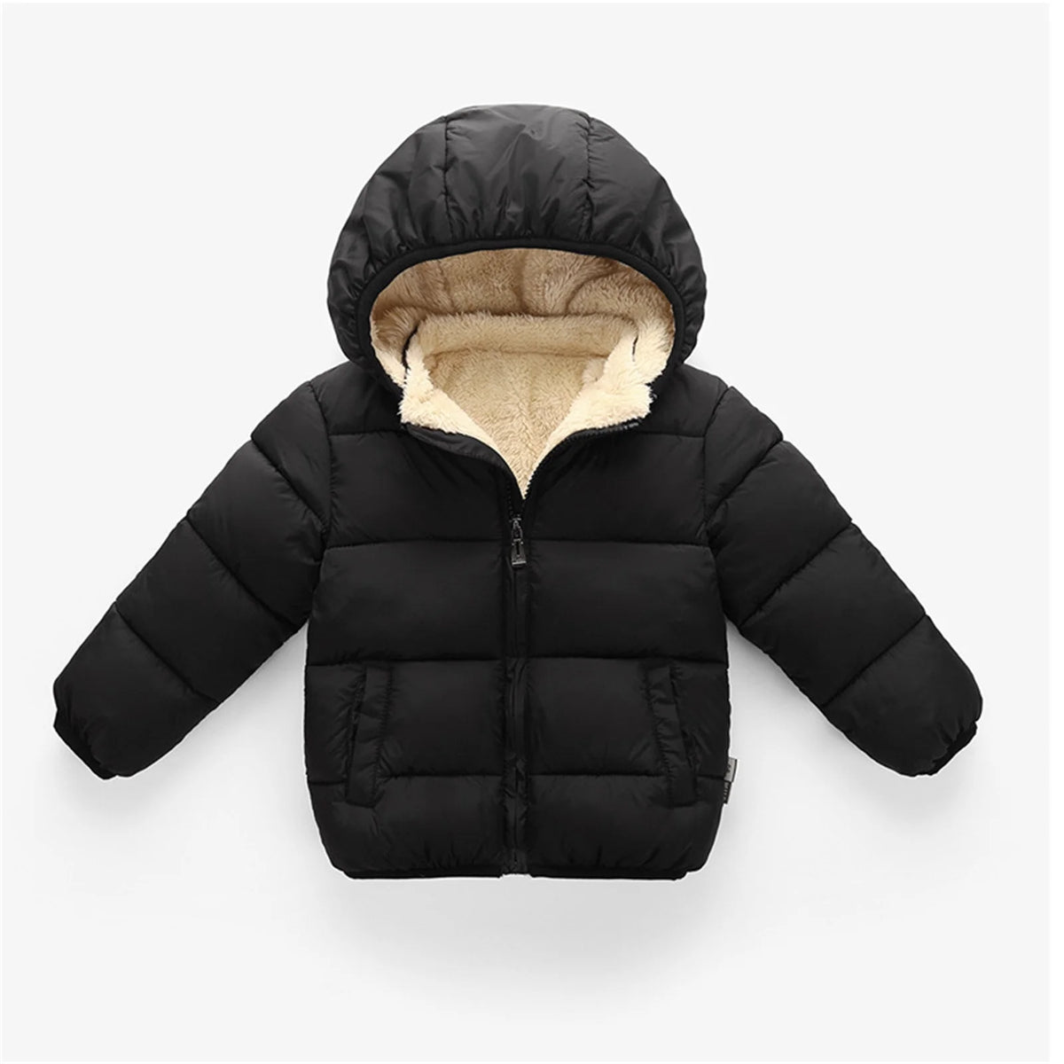 Solid Winter Hooded Jacket J1419