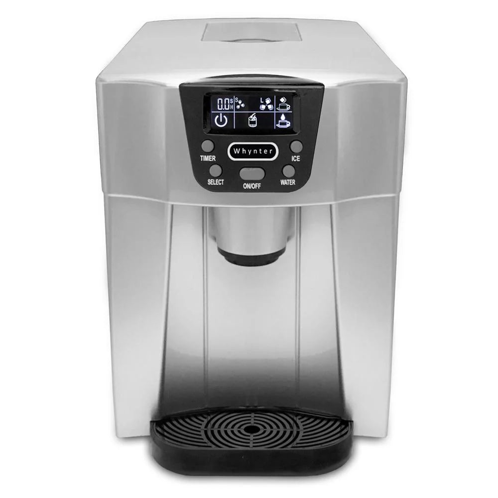 Countertop Ice Maker and Water Dispenser Silver I65204