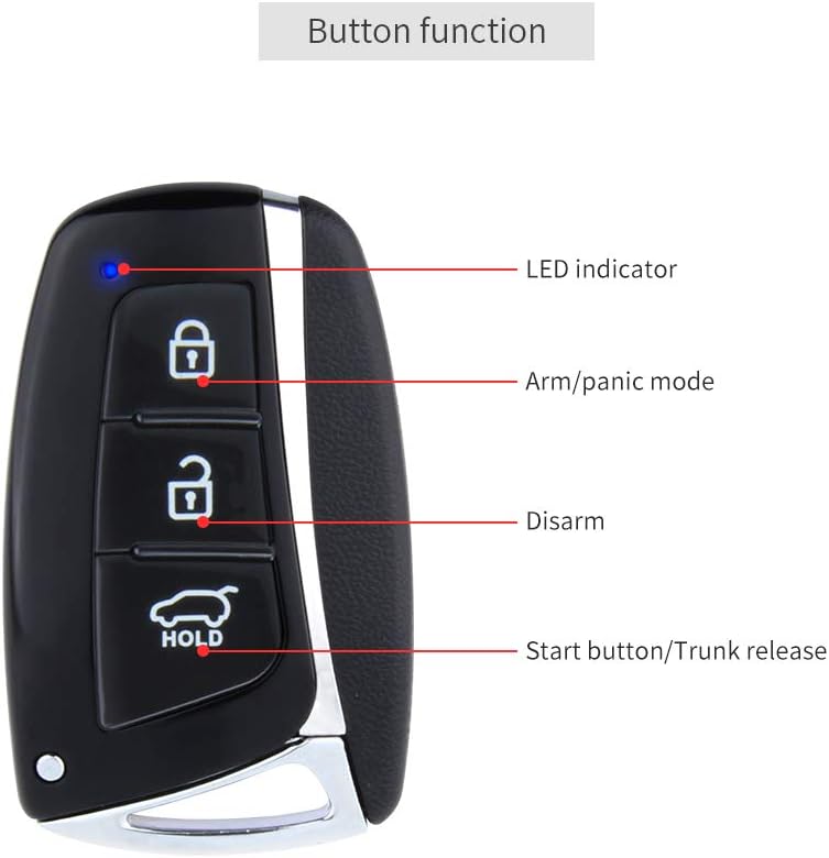 Car Alarm System Passive Keyless Entry Remote Starter T36275