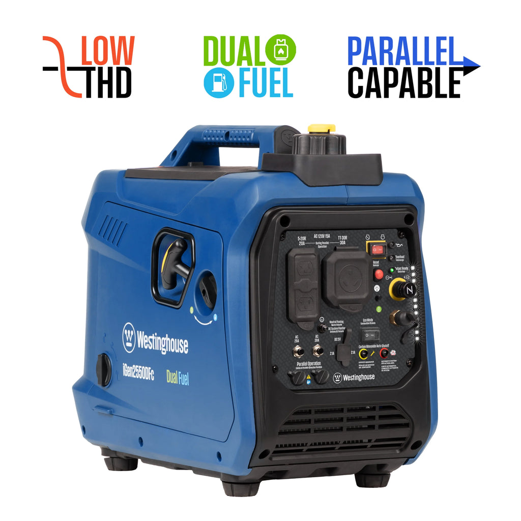 2550 Peak Watt Dual Fuel Portable Inverter Generator with CO Sensor P4503