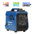 2550 Peak Watt Dual Fuel Portable Inverter Generator with CO Sensor P4503