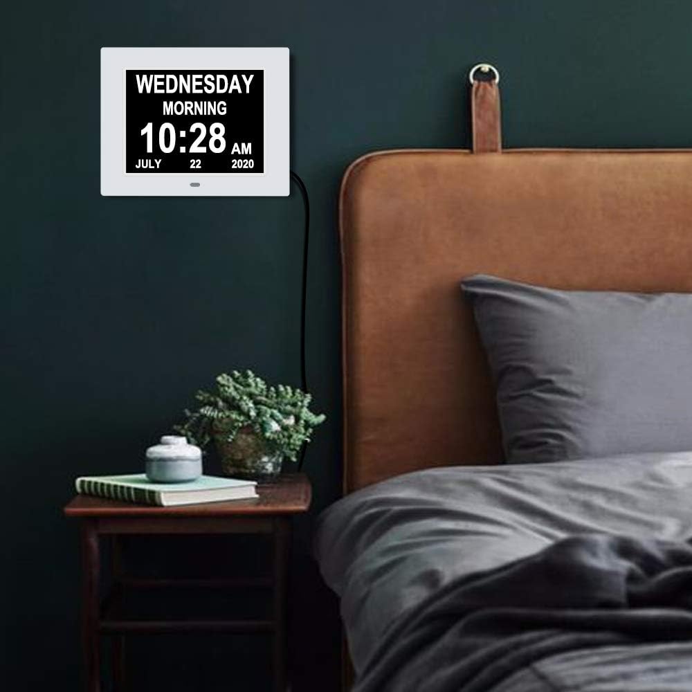 Extra Large Digital Calendar Day Clock with 12 Alarms H586684