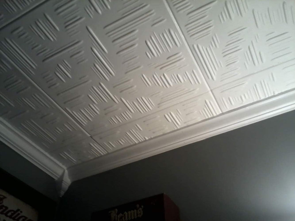 Plain White Foam Ceiling Tile M686043