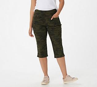 Camo Twill Capri Pant R2186