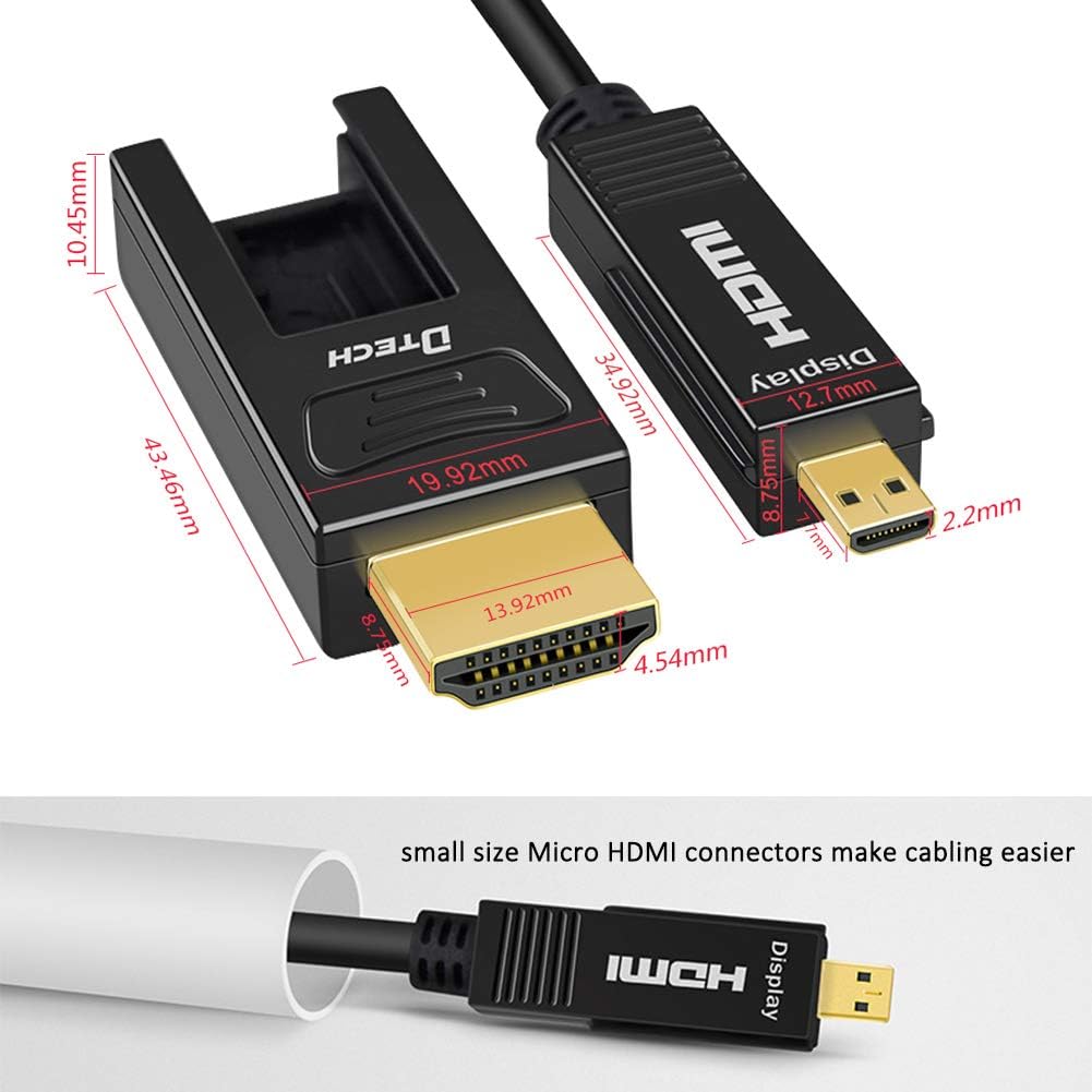 Fiber Optic HDMI Cable 50 Feet 4K 60Hz F22771