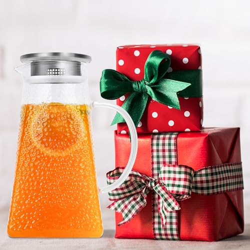 105OZ Borosilicate Glass Pitcher with Lid G7850