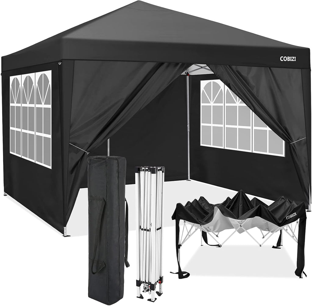 10x10ft Pop Up Canopy Tent with Wheeled Carry Bag B28611