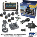 8 RV Cap Sensor TPMS with Color Display and Repeater T9082