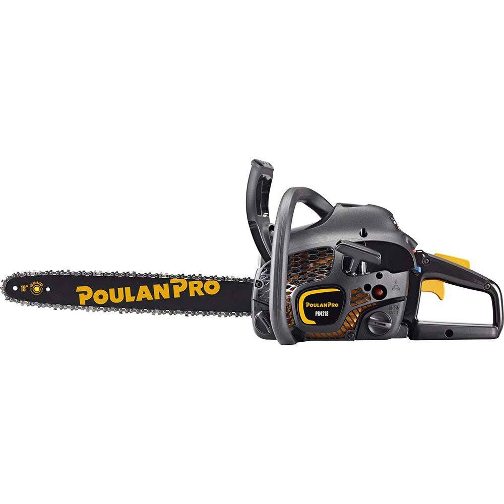 42cc 2 Cycle Engine Gas Powered 18x22 Chainsaw with Case D9300