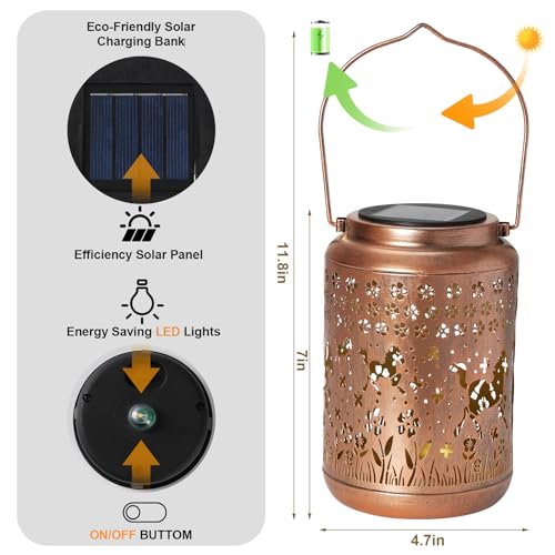 Solar Lanterns Outdoor Turtle Garden Decor Waterproof Hanging Solar Lights Yard Decor R1390