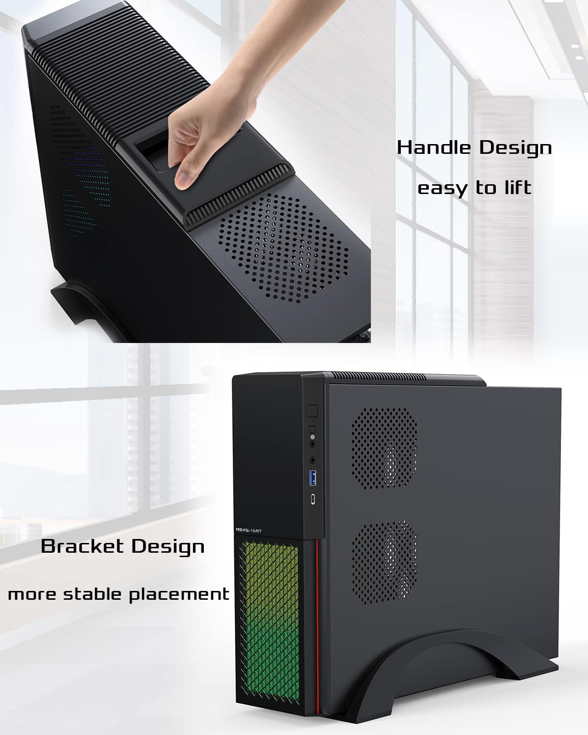 16GB RAM 512GB SSD Core i7-4765T Desktop Computer Z15619