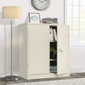 Lockable Steel Storage Cabinet with Doors and Shelves C2351