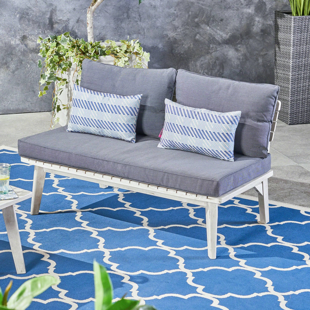 Acacia Wood Loveseat B7383