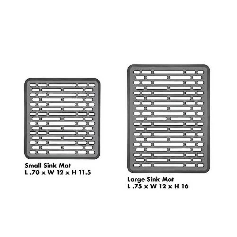 Gray Small Sink Mat D8180