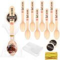 100 Set Christmas Disposable Wooden Spoons 5.5 Inches P652