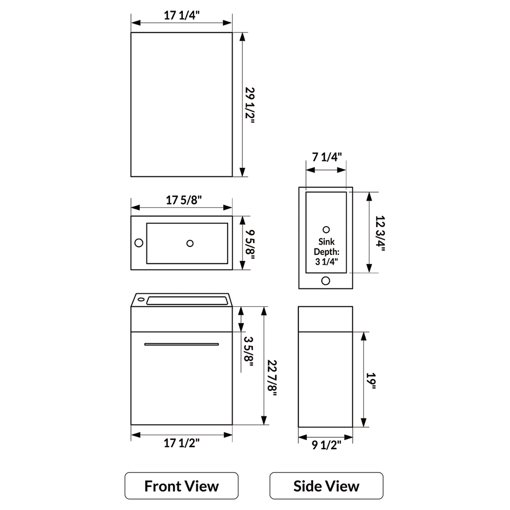 Espresso Modern Vanity Cabinet R300576