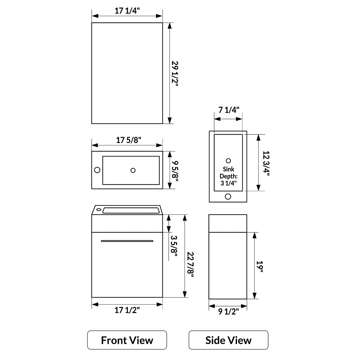 Espresso Modern Vanity Cabinet R300576
