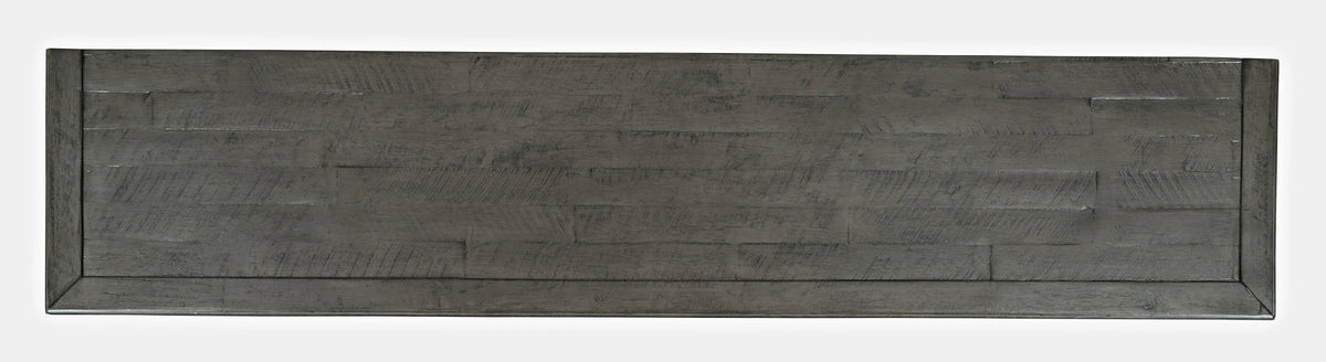 70" Distressed Acacia Six-Door Accent Cabinet A361