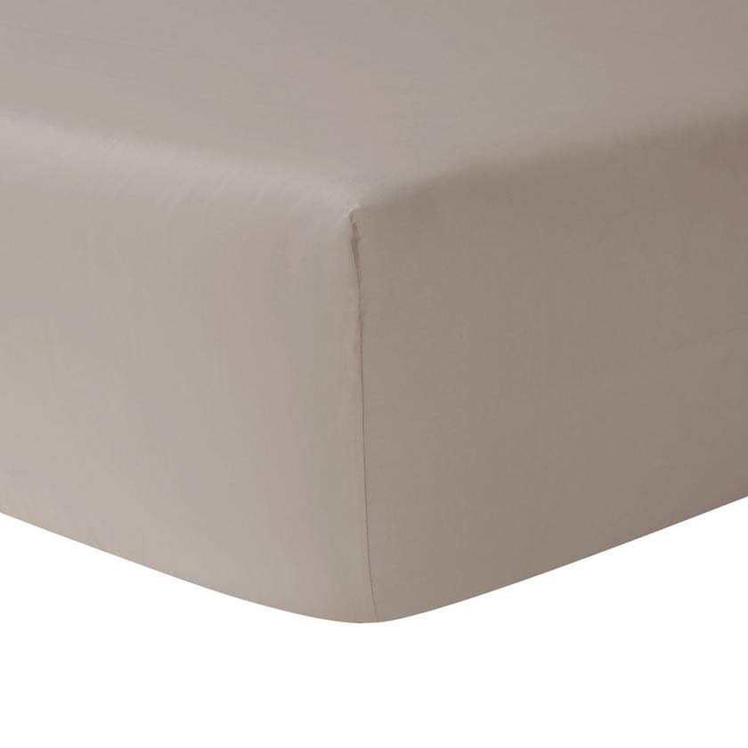 Fitted Sheet, taupe-grey, 180 x 200 cm Y74602
