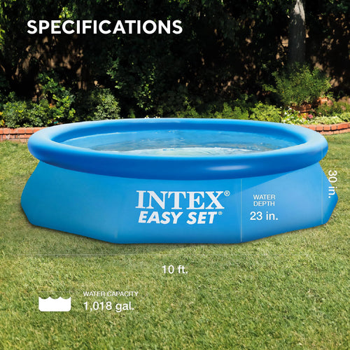 10 Ft x 30 In Inflatable Round Swimming Pool X5050