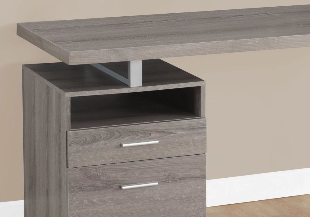 Brown Laminate Computer Desk with Storage Drawers J777735