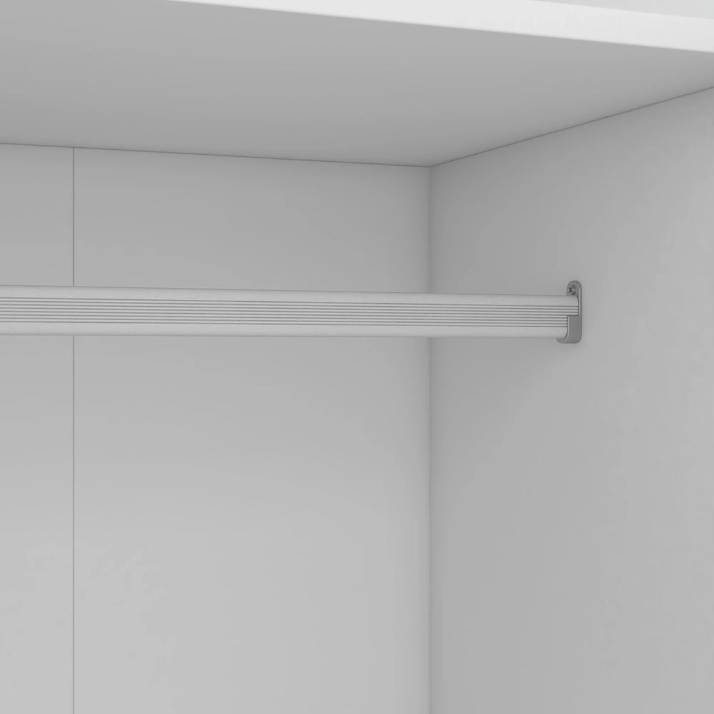 Wood Wardrobe Closet with Doors Shelves and Hanging Rail B933