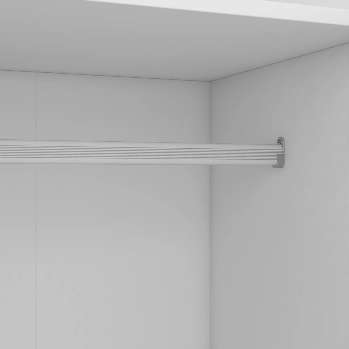 Wood Wardrobe Closet with Doors Shelves and Hanging Rail B933