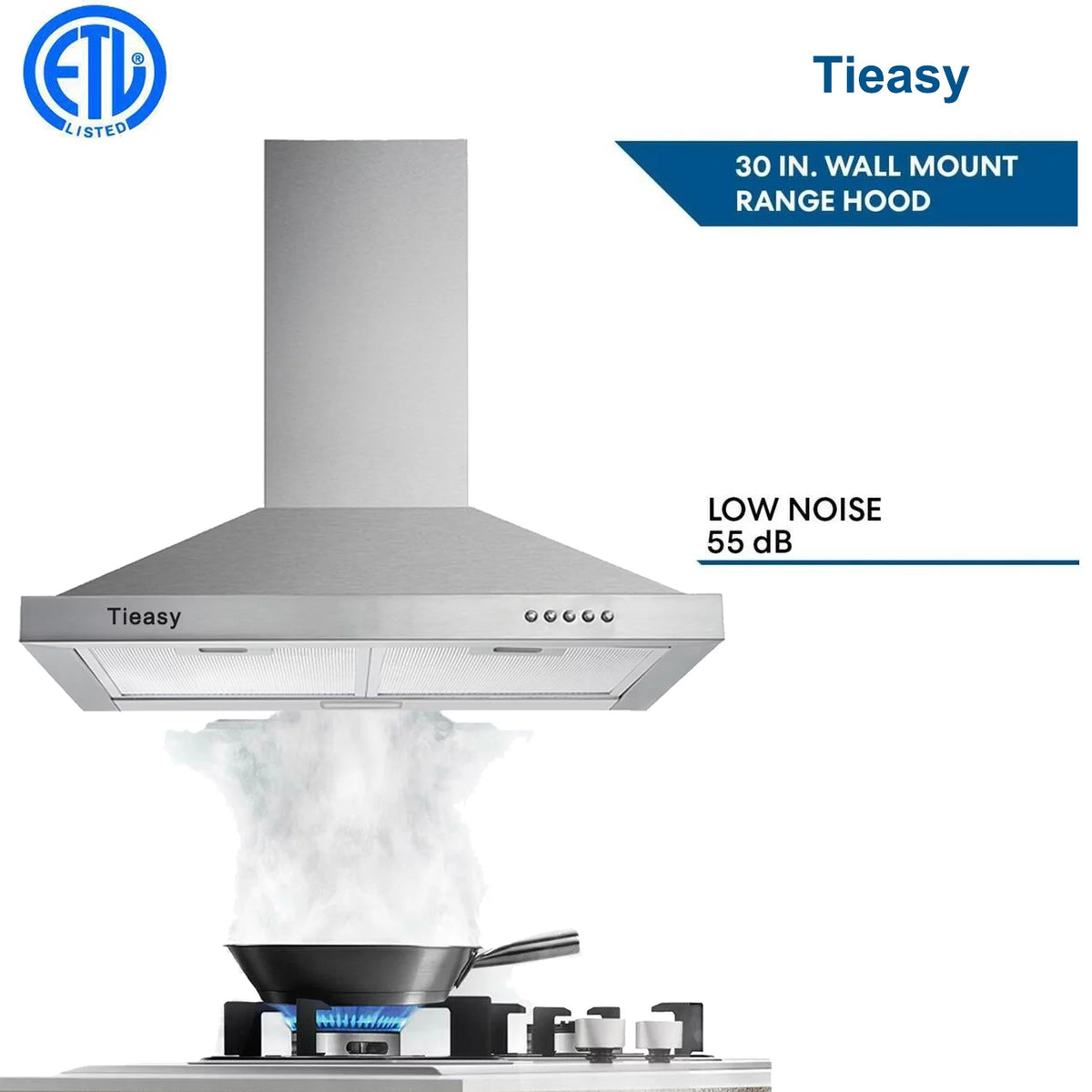 30 inch Stainless Steel Wall Mount Range Hood I617