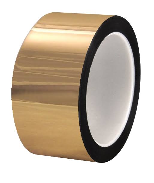 6 inch Metalized Polyester Film Tapes Gold [8 Rolls] J843