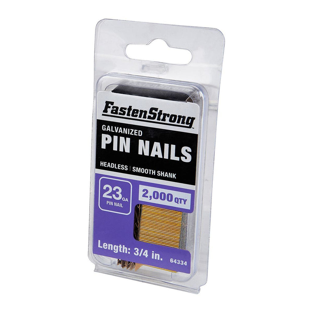 3/4 in. 23 GA Galvanized Pin Nails, 2000 Piece U9574