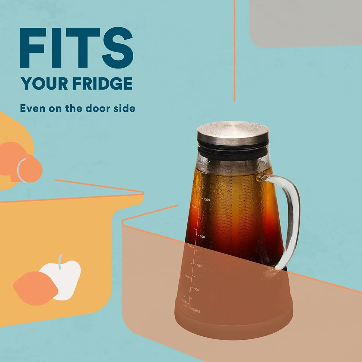 Airtight Cold Brew Iced Coffee Maker & Tea Infuser with Spout S229