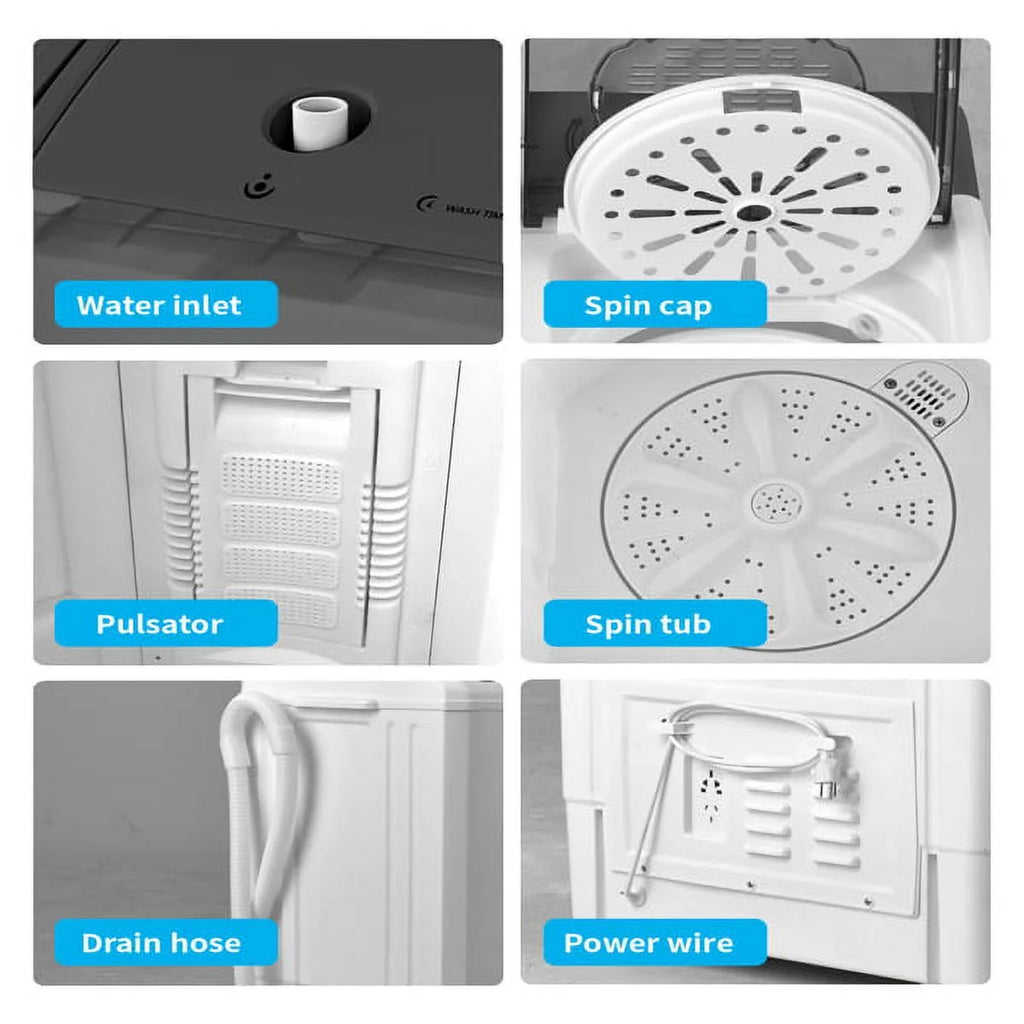 Portable 26lbs Washing Machine with Drain Pump Y43331