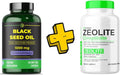 Black Seed Oil 90 Softgel Capsule, Zeolite Clinoptilolite Capsules 120 Capsules S772
