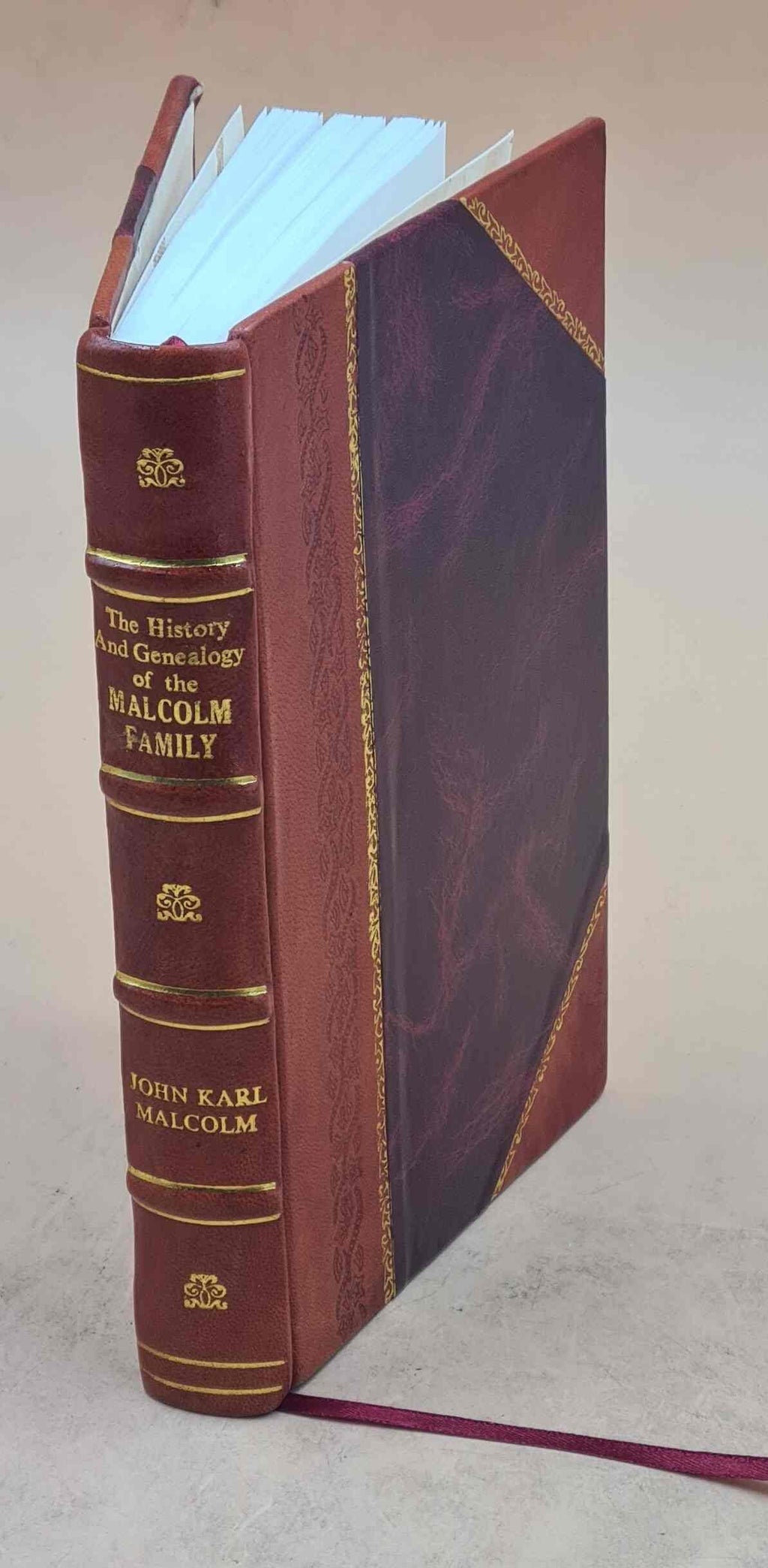 Genealogy of the Malcolm Family Leather Bound U28678