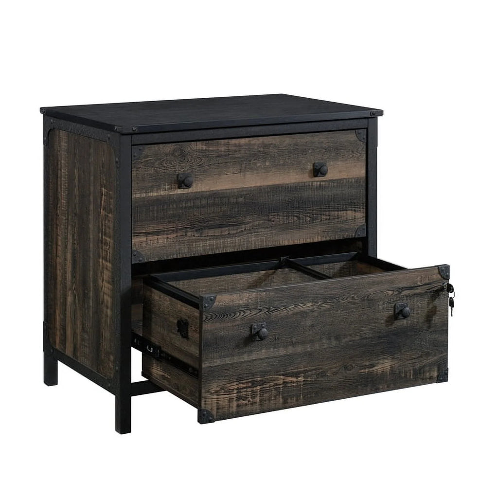Carbon Oak Engineered Wood Metal Lateral File Y868